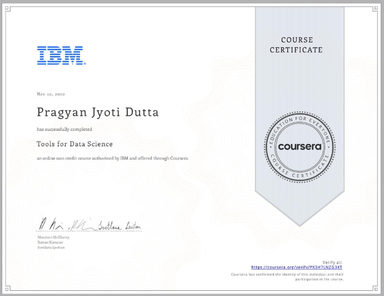 Tools for Data Science